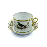 Richard Ginori Voliere Merle Vert Tea Cup With Saucer