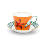 Richard Ginori Tea Cups/Saucers 4 Pcs Antico Doccia Il Viaggio Di Nettuno