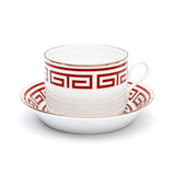Richard Ginori Tea Cup With Saucer Oz 7 3/4 Cc 220 Impero Labirinto Set Of 6