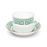 Richard Ginori Tea Cup With Saucer Oz 7 3/4 Cc 220 Impero Labirinto Set Of 6