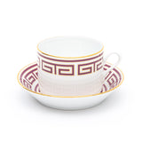 Richard Ginori Tea Cup With Saucer Oz 7 3/4 Cc 220 Impero Labirinto Set Of 6