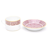 Richard Ginori Tea Cup With Saucer Oz 7 3/4 Cc 220 Impero Labirinto Set Of 6