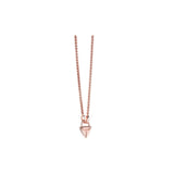 Guess Necklace Ip Ip Rosegold With Brand Logo