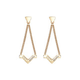 Guess Earring With V Style Design