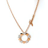 Guess Rose Gold Color Necklace With Stone