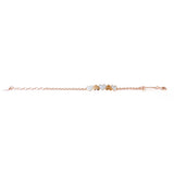 Guess Rose Gold Color Bracelet With Stone & Heart Rows Design