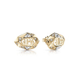GuessÂ Earring Ip Gold With Small Snake Head Studs & Crystal