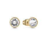 GuessÂ¬â€ Earring Ip Gold With Crystal Studs Design