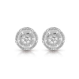 Guess Earring With Silver Color Peony Coin StudsÂ¬â€ 