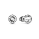 Guess Earring With Round Clear Crystal StudsÂ¬â€ 