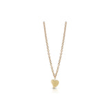 Guess Necklace Ip Gold Plated With Heart Logo Pendant
