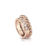 GuessÃ¢Â Ring Two-Rows & Crystal With Beads Design Size 7
