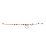 GuessÂ¬Â¨â€šâ—سوار Ip Rosegold مع حلية إطار قلب كريستال