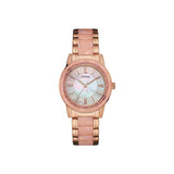Guess Ladies Watch IP Rose Gold With Mother of Pearl Dial
