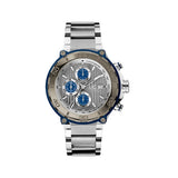 Gc Men's Chronograph Watch With Grey Dial & Metal Bracelet