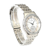Guess Ladies Stainless Steel Watch With Sun Silver Dial