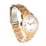 Guess Ladies Watch With Ip Rose Gold Bracelet & Stainless Steel Case