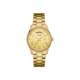 Guess Ladies Watch IP Gold Case With Golden Dial & Golden Metal Bracelet
