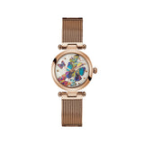 Gc Pure Chic Collection Ladies Watch With IP RG Case & Bracelet