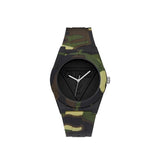 Guess Watch Green Camouflage With Green Logo Dial