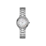 ساعة جيس نسائية من الستانلس ستيل مع ميناء لؤلؤية و سوار معدني