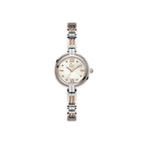 ساعة جي سي نسائية من الستانلس ستيل مع ميناء لؤلؤية و سوار معدني