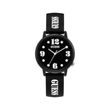 ساعة جيس نسائي/ رجالي كوارتز بهيكل و سوار من المطاط