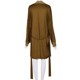 كيمونو نوم هانرو ليلى اخضر مقاس  S