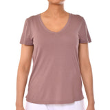 قميص هانرو للنوم باكمام قصيرة ابيض مقاس  S