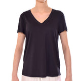 قميص هانرو للنوم باكمام قصيرة ابيض مقاس  S