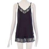 طقم بيجاما هانرو جولينا قصيرة لون السيراميك مقاس L