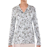 قميص هانرو ايلين باكمام طويلة مطبوع مقاس S