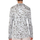 قميص هانرو ايلين باكمام طويلة مطبوع مقاس S