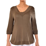 قميص هانرو هيلا باكمام 3/4 ابيض مقاس S