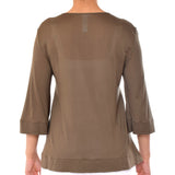 قميص هانرو هيلا باكمام 3/4 ابيض مقاس S