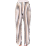 بنطلون هانرو للنوم منسوج بخطوط الباستيل مقاس S