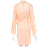 هانرو كيمونو لون زهري ثلجي مقاس L