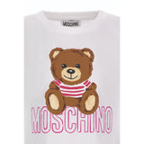 Moschino Kids Girls White Teddy Logo T-Shirt