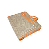 Hartmann Tweed Belting Garment Bag Natural Tweed - Blue Salon
