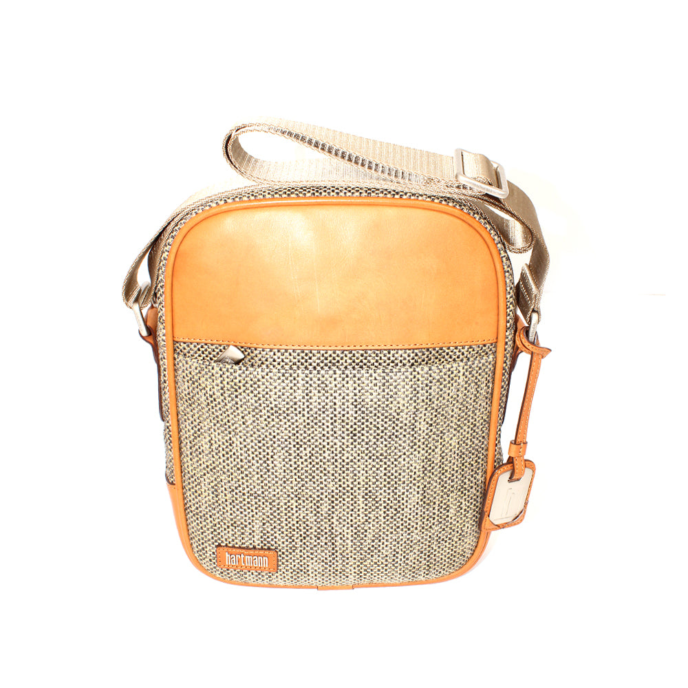 Hartmann Tweed Belting Small Cross Shouler Natural Tweed | Luggage Bags | Luggage Bags Crossbody | Shoulder Bag