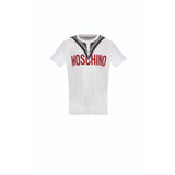 Moschino Kids Boy's White Sailor-Style Logo T-Shirt