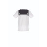 Moschino Kids Boy's White Sailor-Style Logo T-Shirt