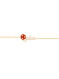 Michella 18 Ct  Gold Diamond Bracelet With Enamel Basic