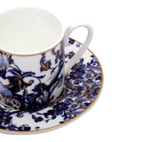 Roberto Cavalli Azulejos Luxury box Set 2 Pcs Coffee Cup Saucer 6x61Cm/12Cm