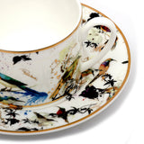 Roberto Cavalli GardenS Birds Tea Cup  Saucer 86x59Cm/155Cm Set of 6