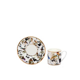 Roberto Cavalli GardenS Birds Coffee Cup Saucer 6x61Cm/12Cm Set of 6