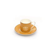 Roberto Cavalli Lizzard Gold Coffee CupÂ  Saucer 6x61Cm/12Cm Set of 6