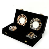 Roberto Cavalli Africa Zimbabwe Djerba Luxury box Set 2 Pcs Coffee Cup Saucer 6x61Cm/12Cm