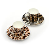 Roberto Cavalli Africa Zimbabwe Djerba Luxury box Set 2 Pcs Coffee Cup Saucer 6x61Cm/12Cm