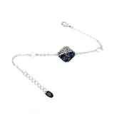 Ferre Milano Ladie's Bracelet Silver Chain Color with Charm &Â Blue Cyrstal